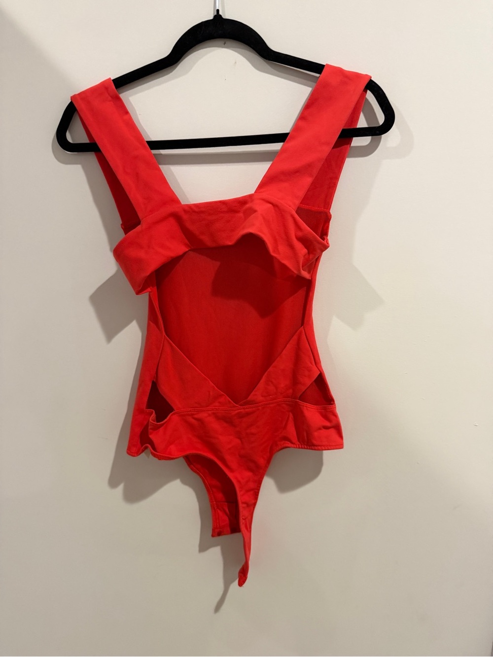 Intimately Free People "Oh She's Strappy" Bodysuit in Red - Picture 2 of 3